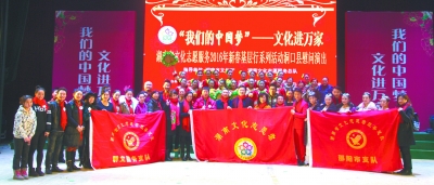 湖南省文化馆文化志愿服务赴洞口县慰问演出。