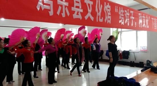 鸡东县文化馆开展"结对子、种文化"辅导活动